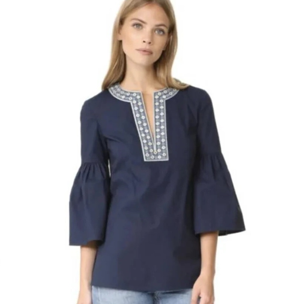 TORY BURCH ARIANA TUNIC Sz 2 - Picture 1 of 5